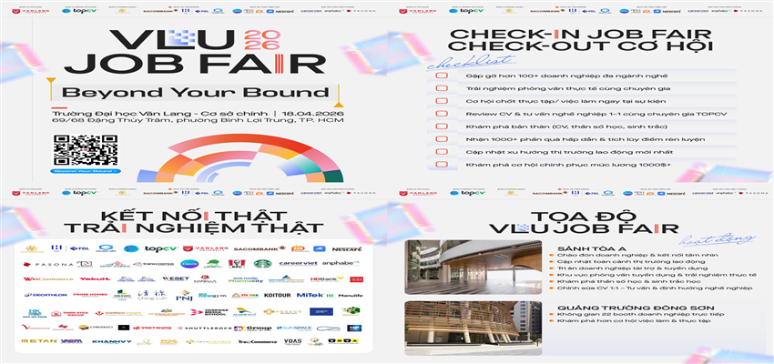VLU JOB FAIR 2026 | BEYOND YOUR BOUND - VƯỢT GIỚI HẠN CHẠM ƯỚC MƠ